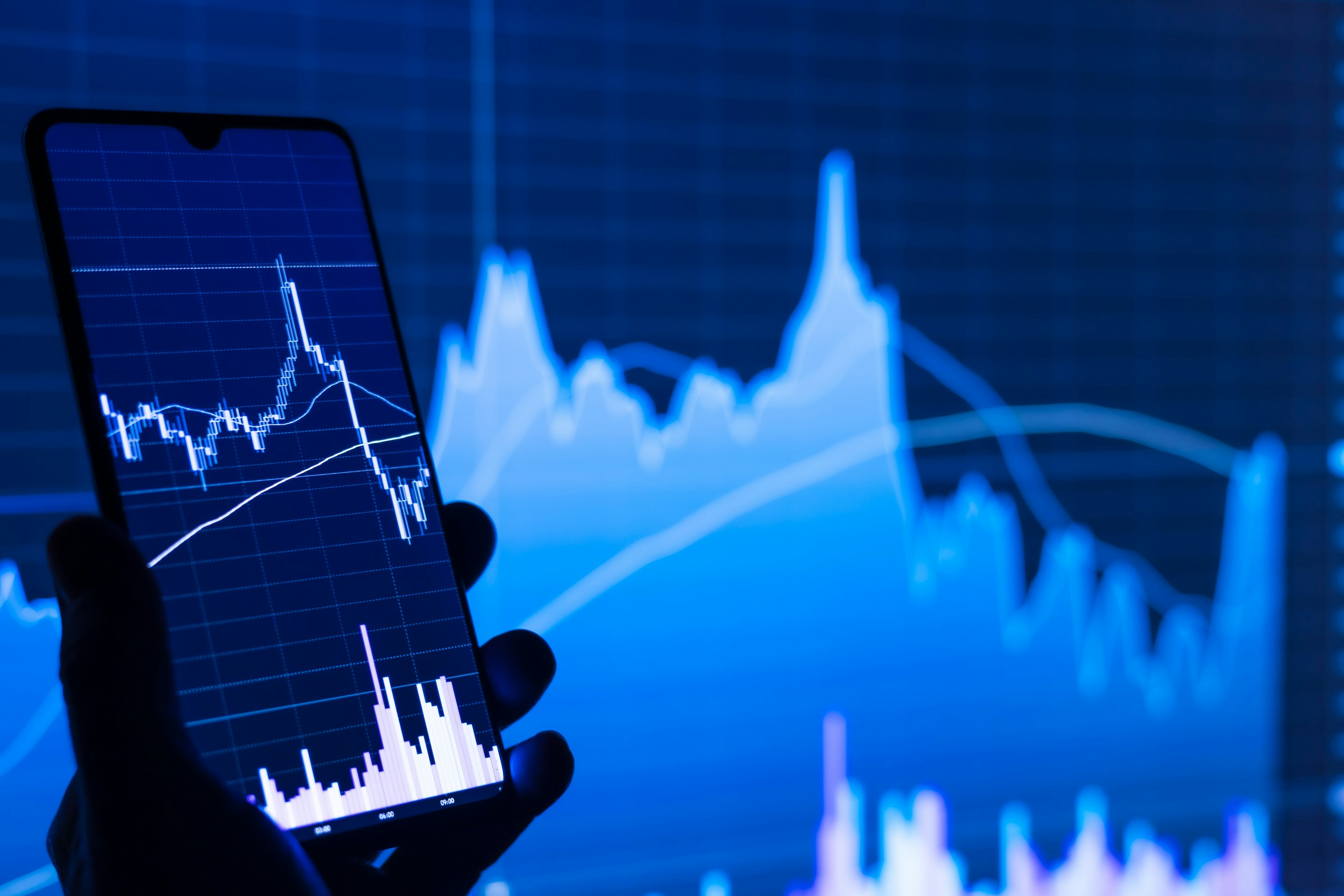 Viewing charts on a phone